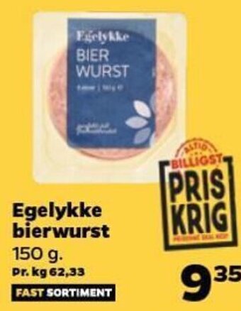 Netto Egelykke bierwurst tilbud
