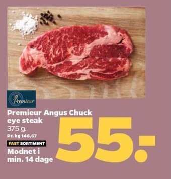 Netto Premieur Angus Chuck eye steak tilbud