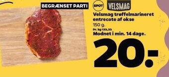 Netto Velsmag trøffelmarineret entrecote af okse tilbud