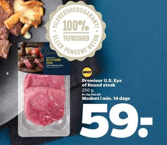 Netto Premieur U.S. Eye of Round steak tilbud
