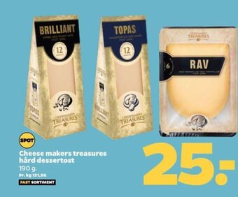 Cheese makers treasures hård dessertost