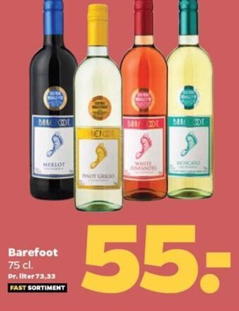 Netto Barefoot 75 cl. tilbud