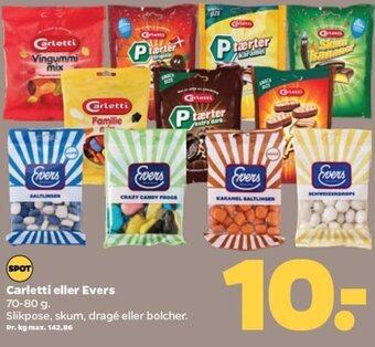 Netto Carletti eller Evers tilbud