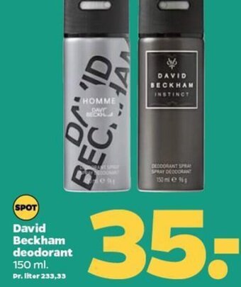 Netto David Beckham deodorant tilbud