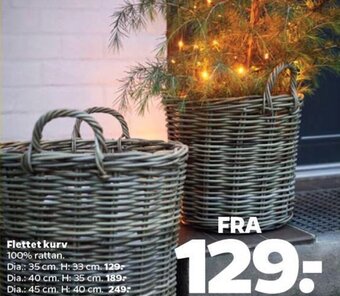 Netto Flettet kurv tilbud