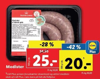 Lidl Medister tilbud