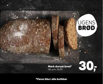 Mørk durum brød