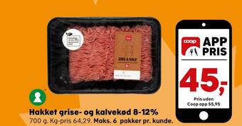 SuperBrugsen Hakket grise- og kalvekød 8-12% tilbud
