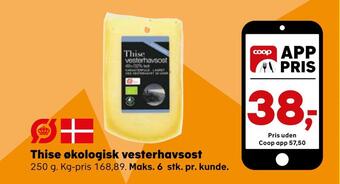 Kvickly Thise økologisk vesterhavsost tilbud