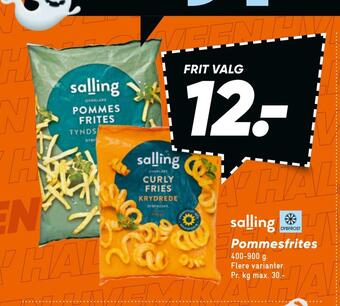 Bilka Pommesfrites tilbud