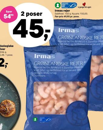 SuperBrugsen Irmas rejer tilbud