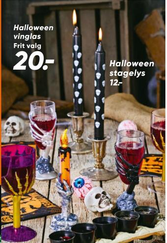 Bilka Halloween vinglas tilbud