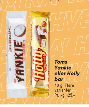 Bilka Toms yankie eller holly bar tilbud