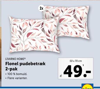 Lidl Flonel pudebetræk 2-pak tilbud