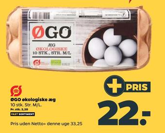 Netto Øgo økologiske æg tilbud