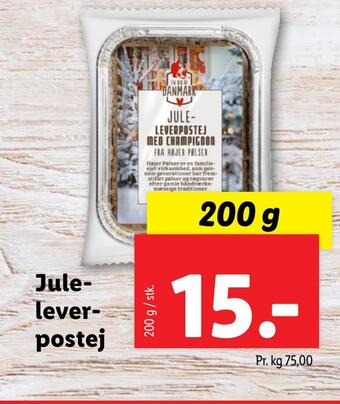 Lidl Juleleverpostej tilbud