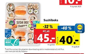 Lidl Sushiboks tilbud