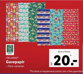 Lidl Gavepapir tilbud