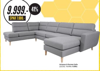 My Home Arizona U-formet Sofa tilbud