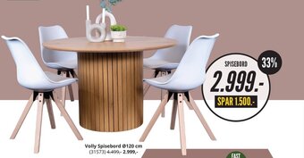 My Home Volly Spisebord Ø120 cm tilbud