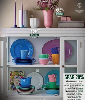 Imerco Spar 20% på alt rhombe color tilbud