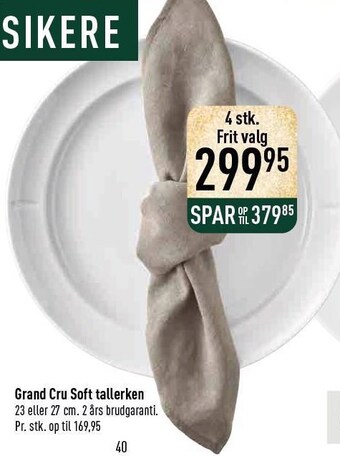 Imerco Grand cru soft tallerken tilbud
