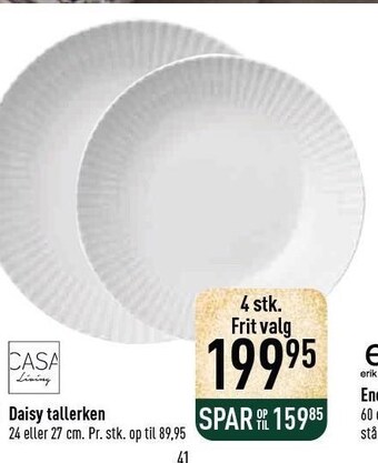 Imerco Daisy tallerken tilbud