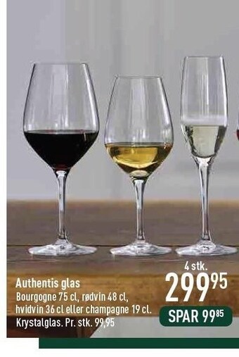 Imerco Authentis glas tilbud