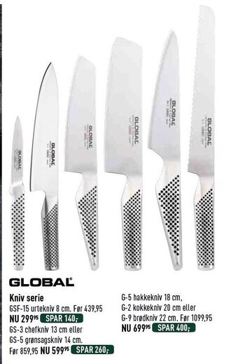Global kniv serie