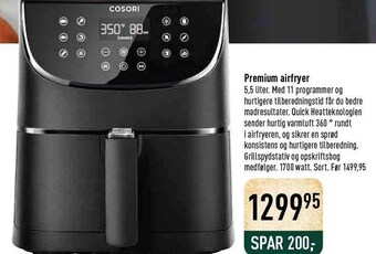 Premium airfryer