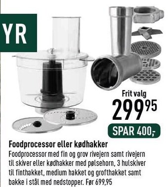 Imerco Foodprocessor eller kødhakker tilbud