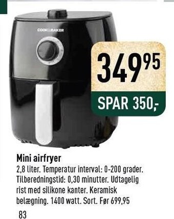 Imerco Mini airfryer tilbud