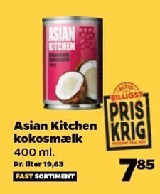 Netto Asian kitchen kokosmælk tilbud