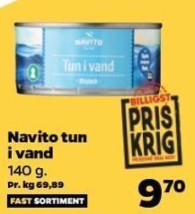 Netto Navito tun i vand tilbud