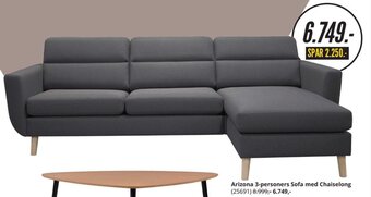 My Home Arizona 3-personers Sofa med Chaiselong tilbud