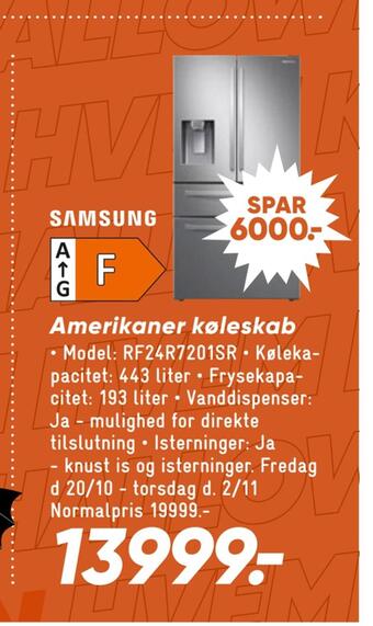 Bilka Amerikaner køleskab tilbud