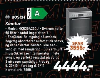 Bilka Komfur tilbud