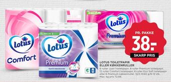 MENY Lotus toiletpapir eller køkkenruller tilbud