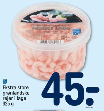 REMA 1000 Ekstra store grønlandske rejer i lage tilbud