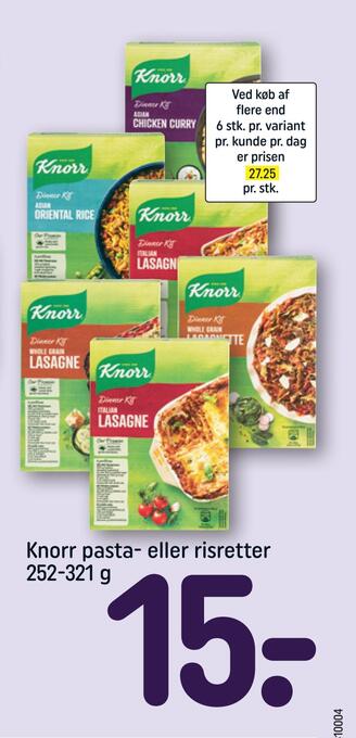 Knorr pasta- eller risretter
