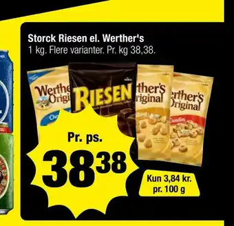 Calle Storck Riesen el. Werther's tilbud