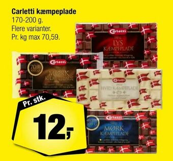 Calle Carletti kæmpeplade tilbud