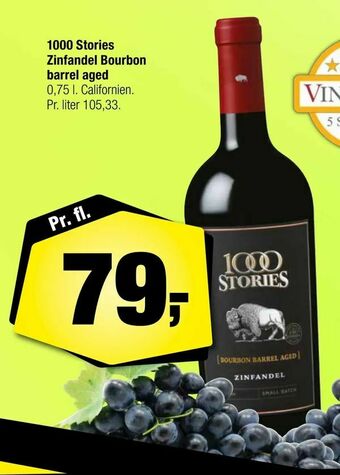 1000 Stories Zinfandel Bourbon barrel aged
