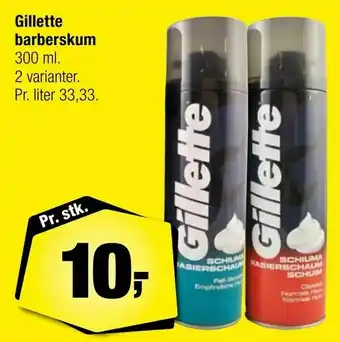 Calle Gillette barberskum tilbud
