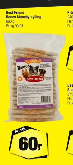 Calle Best Friend Bones Munchy kylling tilbud