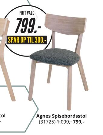 My Home Agnes spisebordsstol tilbud