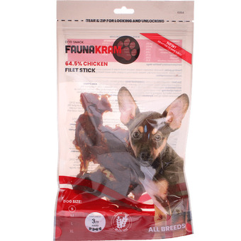 Faunakram - hundesnack kyllingefilet pinde