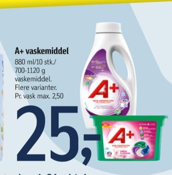 Føtex A+ vaskemiddel-flydende tilbud