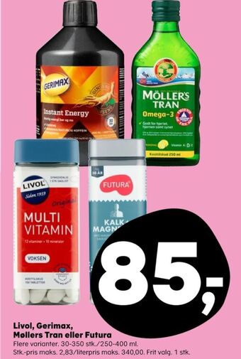 Kvickly Livol multi vitaminer tilbud