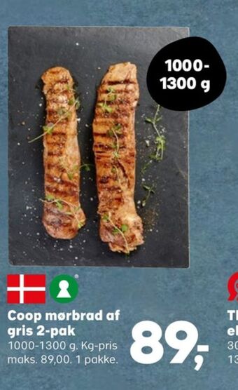 Kvickly Coop grisemørbrad tilbud